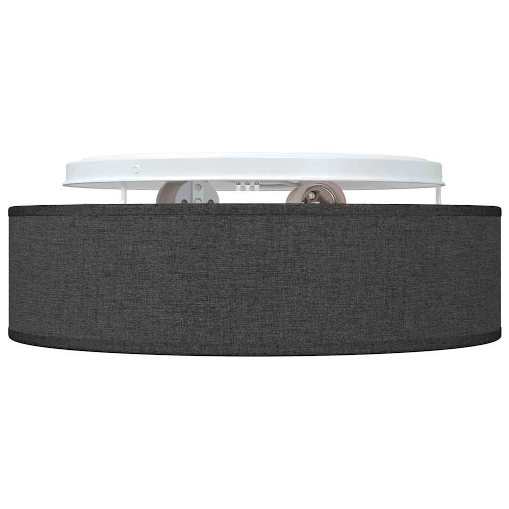Ceiling lamps, recessed black Ø 38 cm textile E27