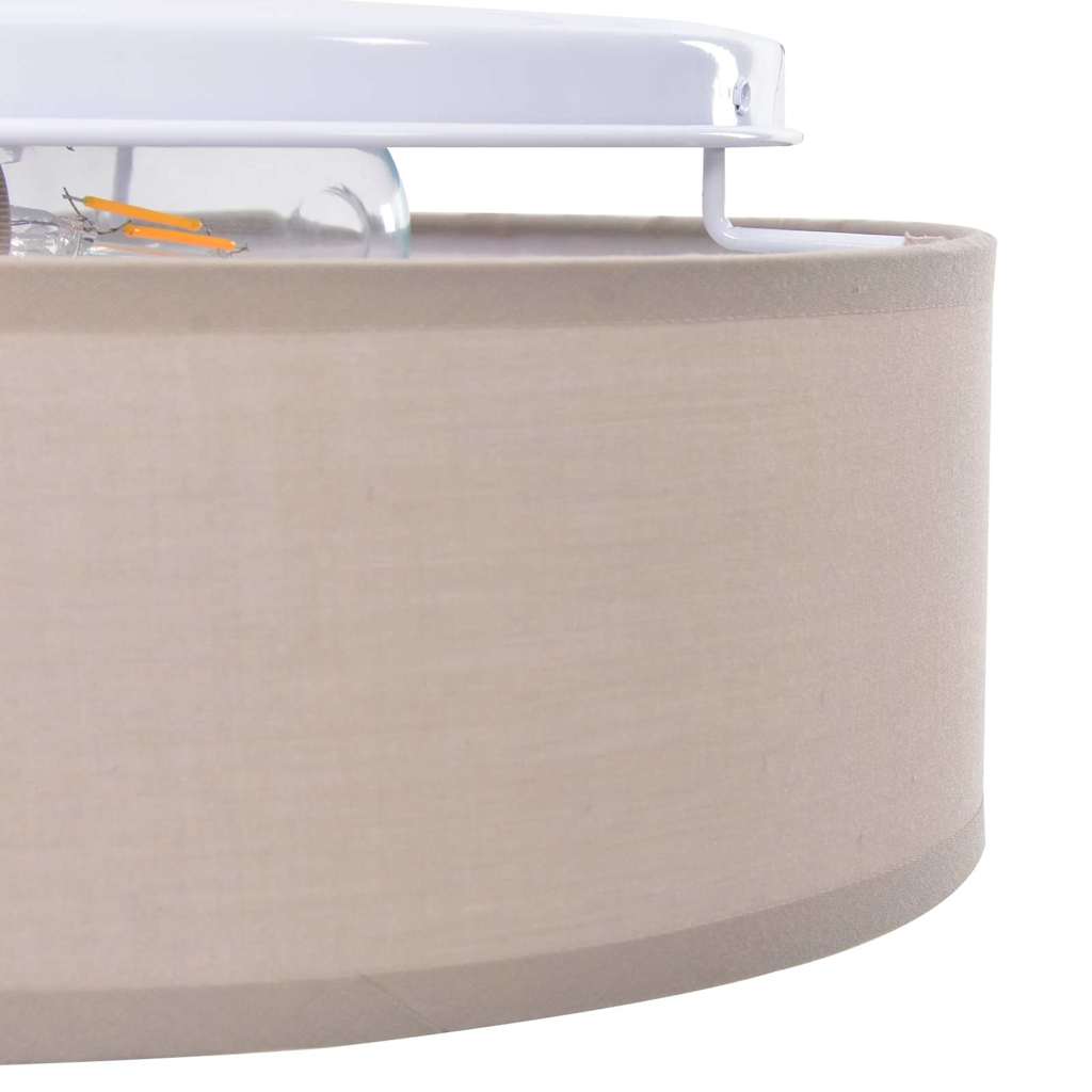 Įmontuojami lubų šviestuvai Taupe Ø 38 cm audinys E27