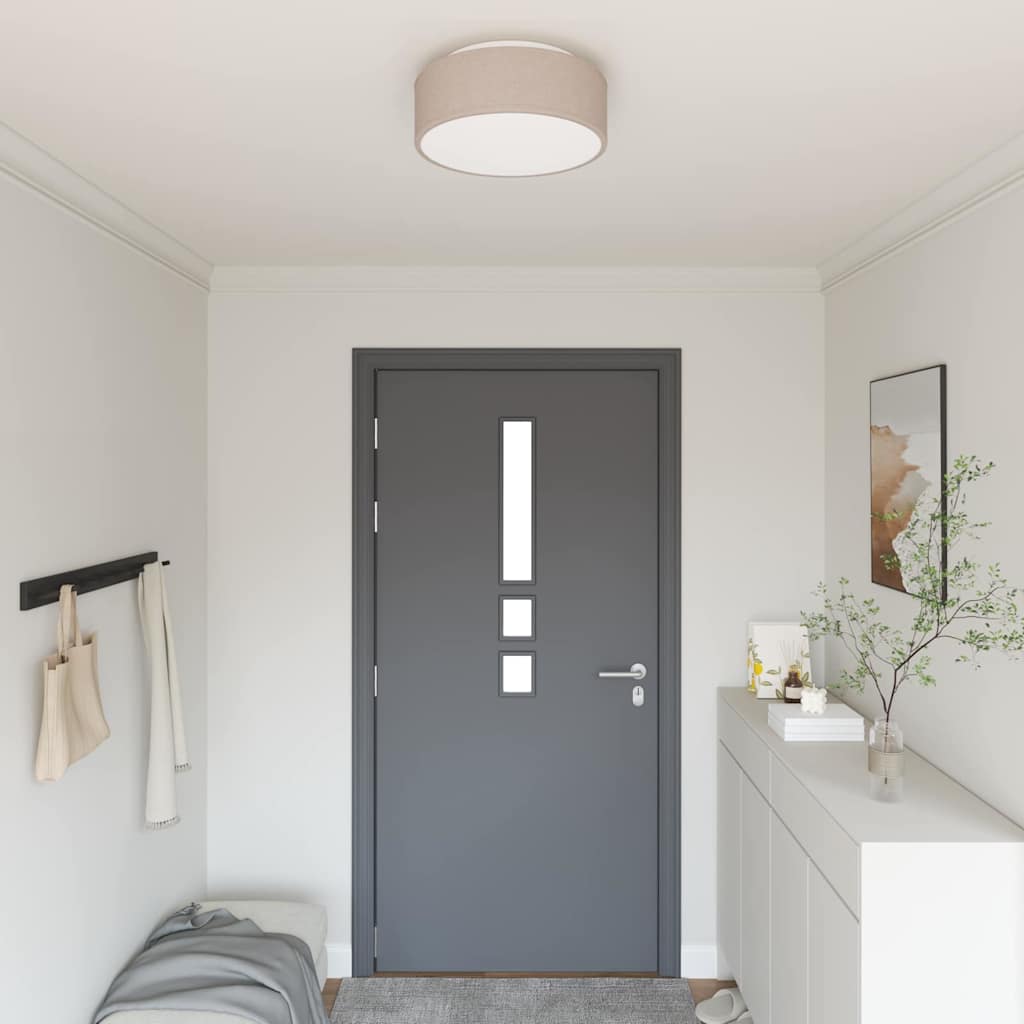 Įmontuojami lubų šviestuvai Taupe Ø 38 cm audinys E27
