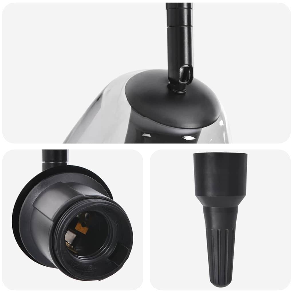 anthracite ceiling lights with adjustable glass shade, E27