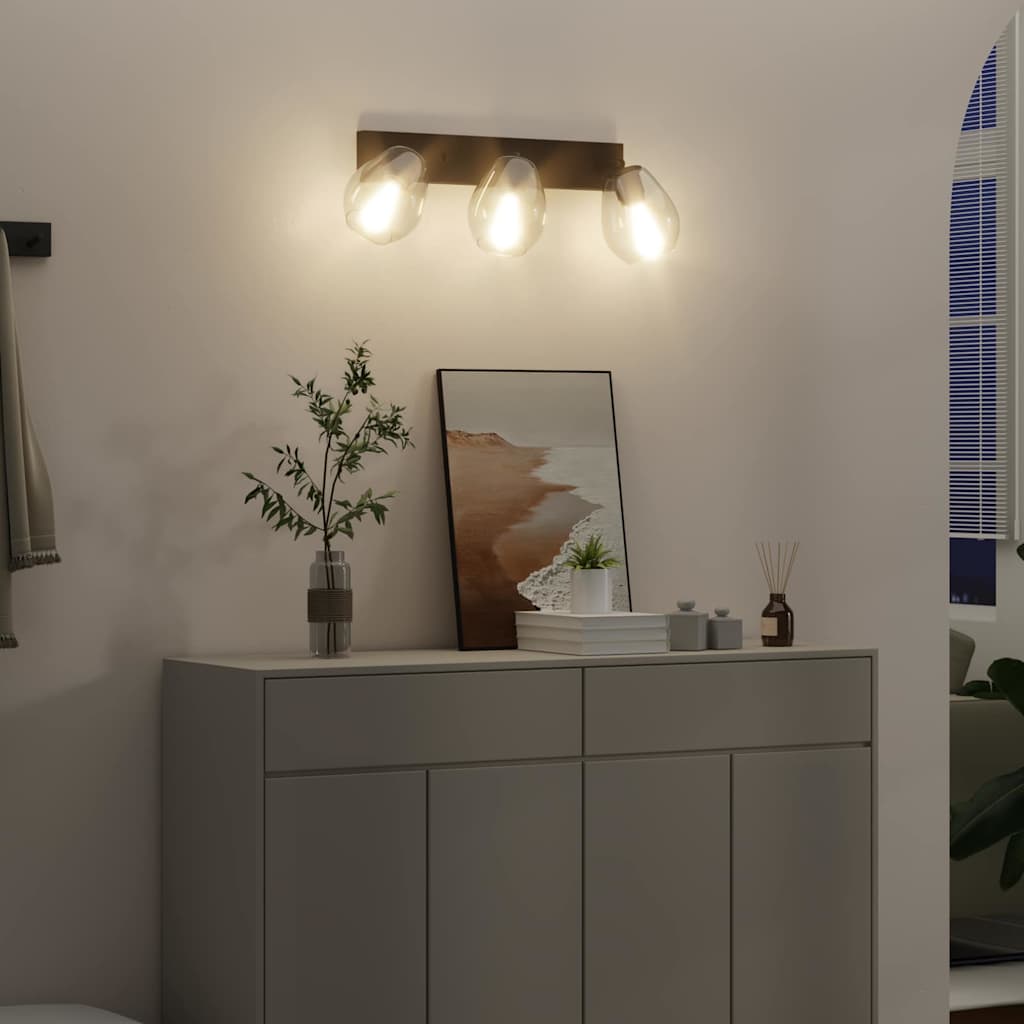 anthracite ceiling lights with adjustable glass shade, E27