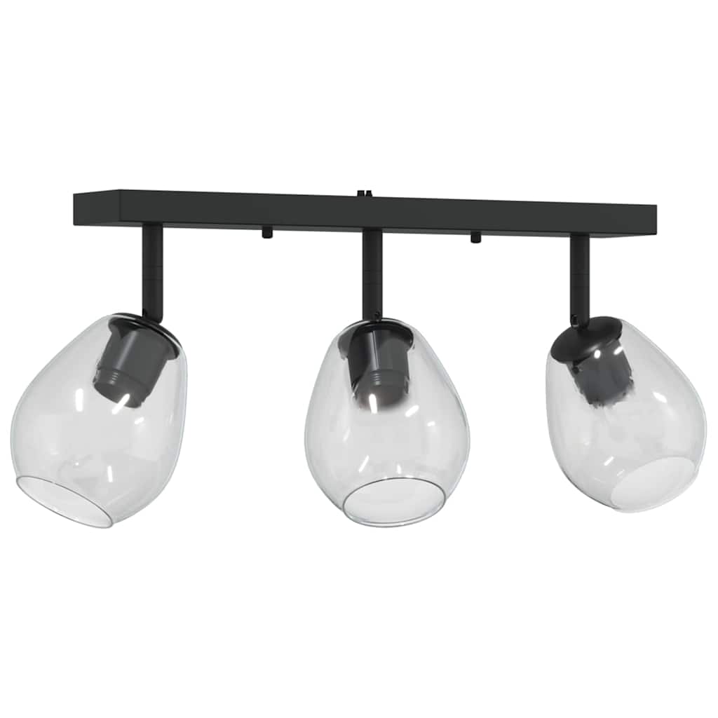 anthracite ceiling lights with adjustable glass shade, E27