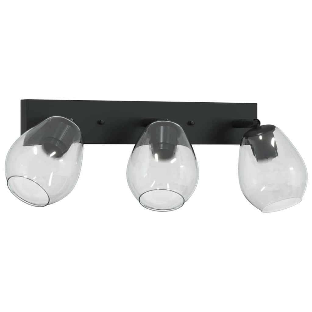 anthracite ceiling lights with adjustable glass shade, E27