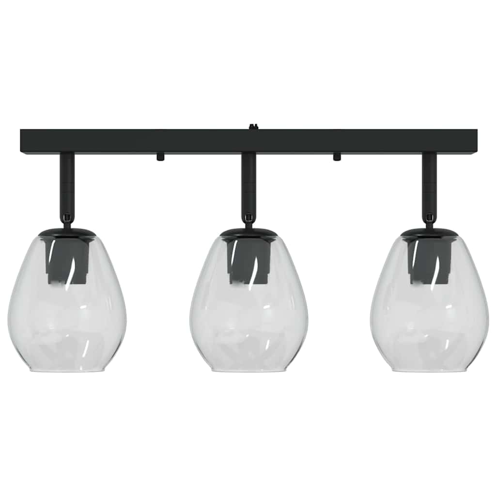 anthracite ceiling lights with adjustable glass shade, E27