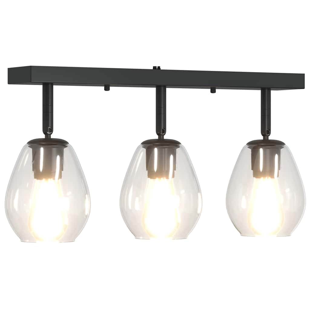 anthracite ceiling lights with adjustable glass shade, E27