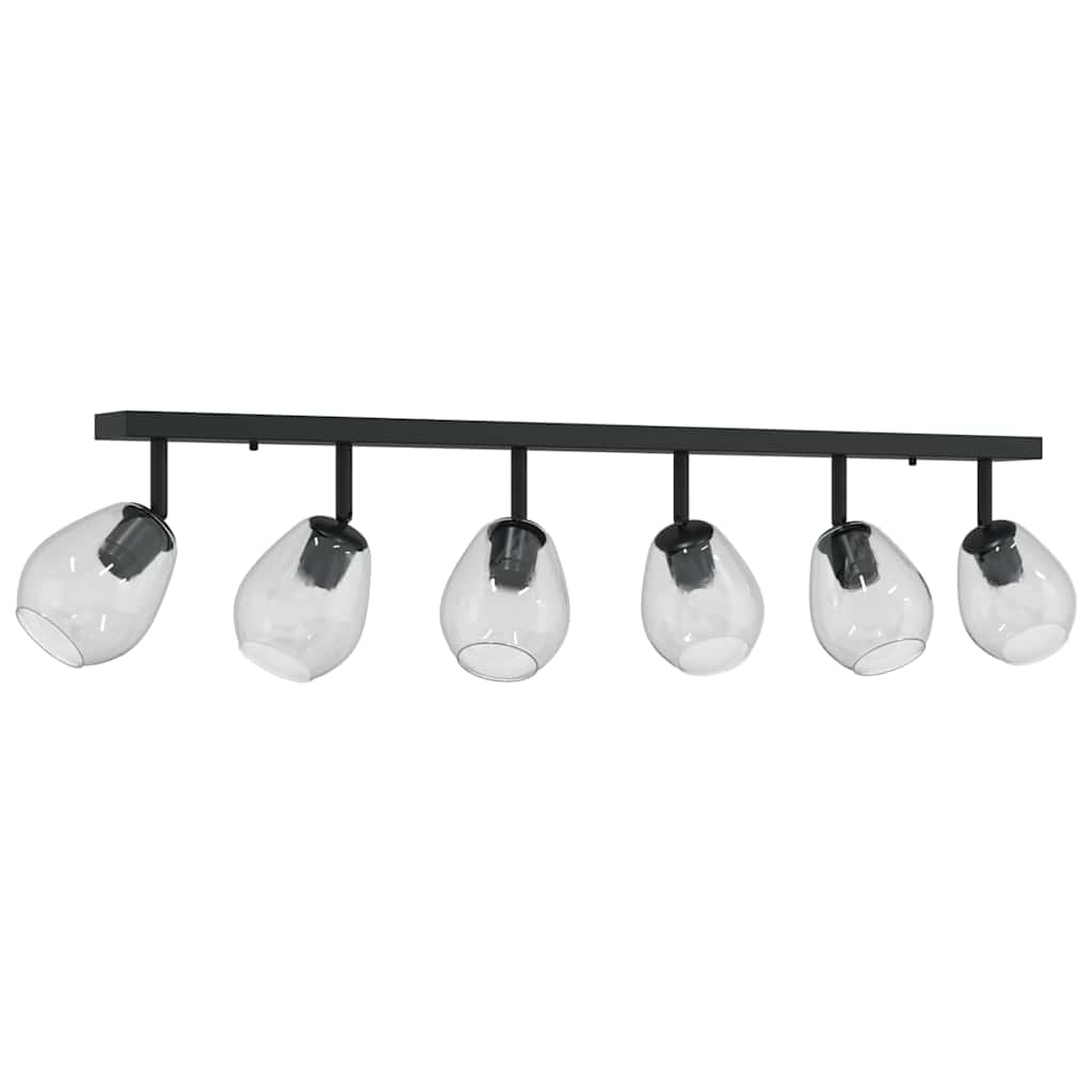 Ceiling lights with adjustable glass shade anthracite E27