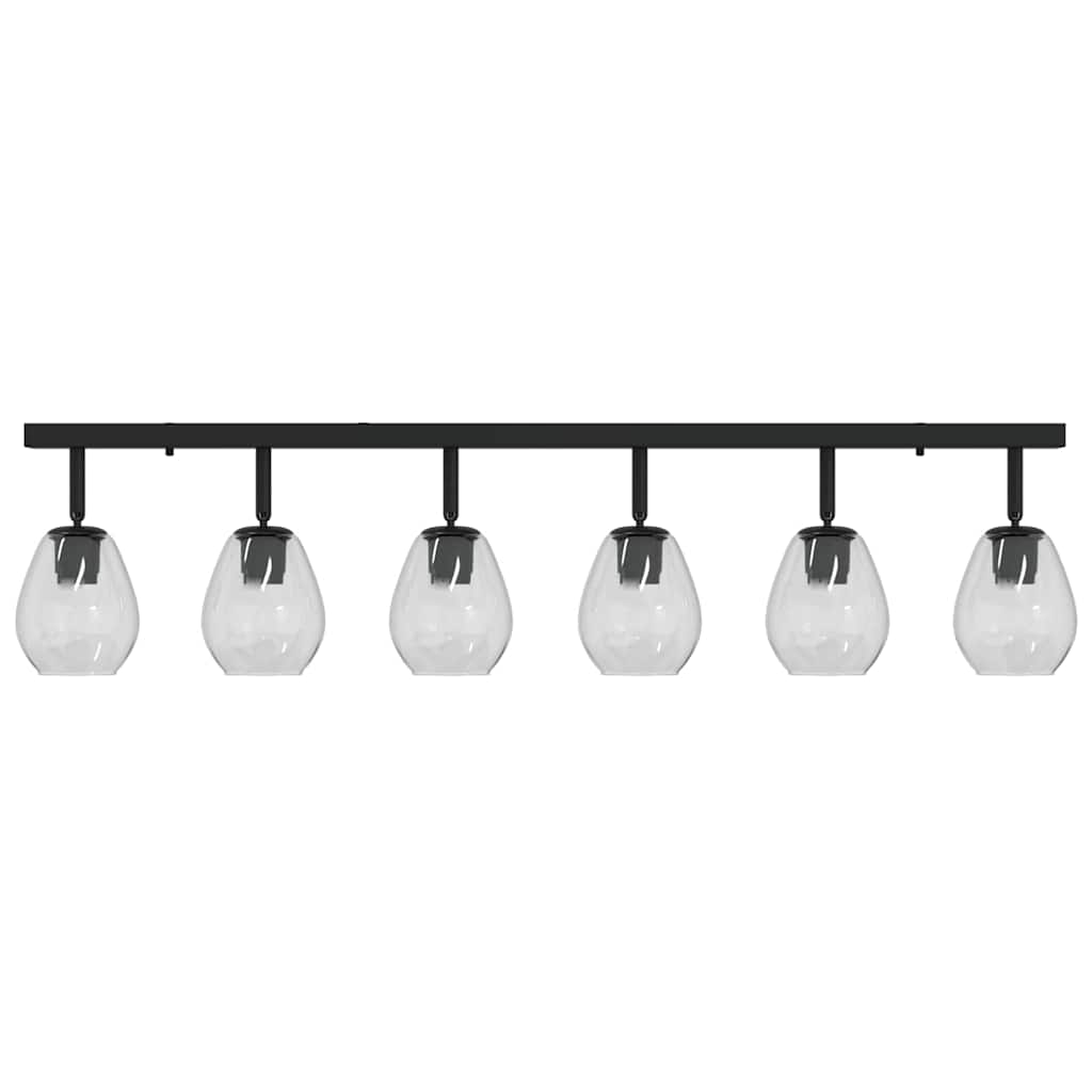 Ceiling lights with adjustable glass shade anthracite E27