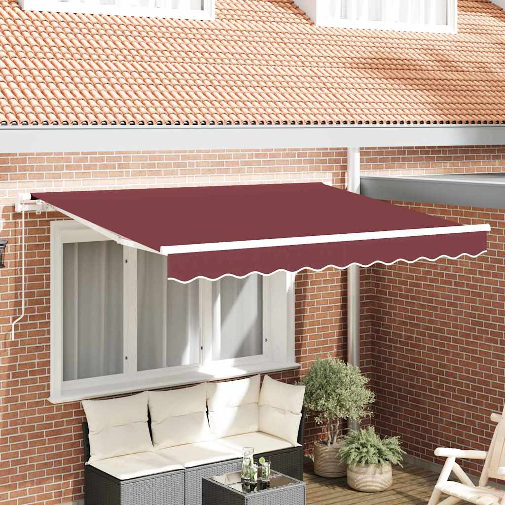 Markizės pakaitinis audinys Bordo raudona 3 x 2 m Poliesteris