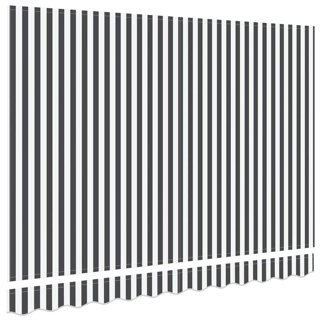 Markīzes maināmais audums antracīta un balts 350 x 200 cm