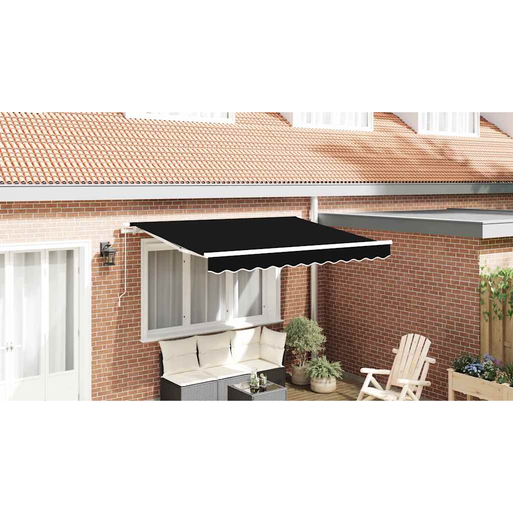 Markizės pakaitinis audinys Juoda 350 x 250 cm Drobė
