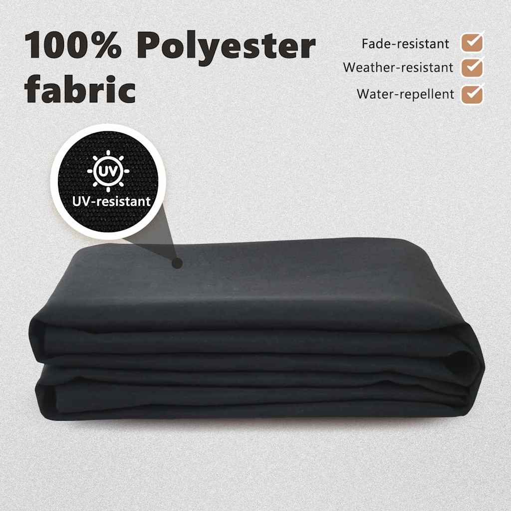 Markizės pakaitinis audinys Juoda 350 x 250 cm Drobė