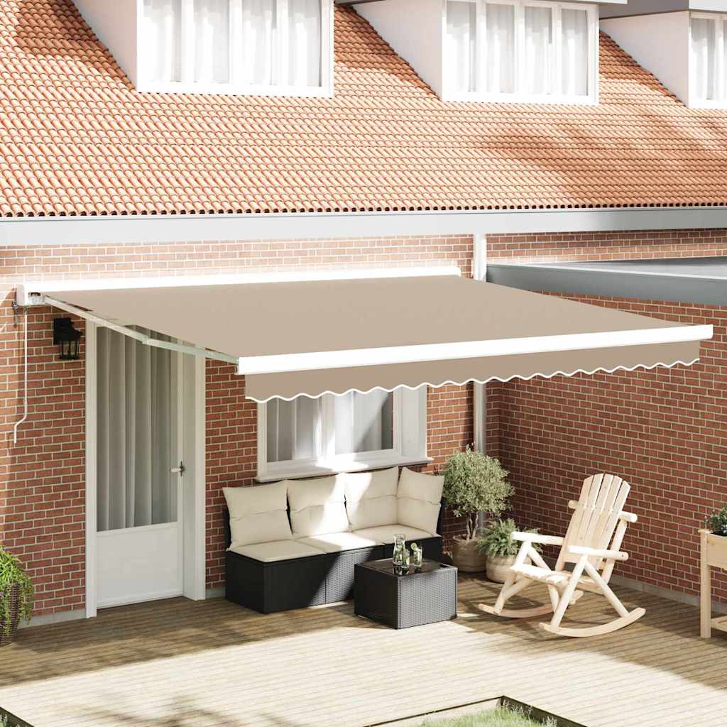Awning Replacement Fabric Sand 380 x 345 cm Polyester