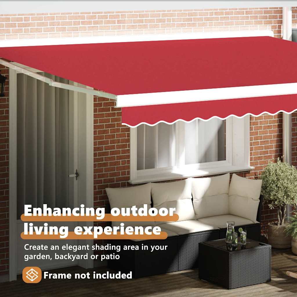 Nojumes rezerves audums Sarkans 400 × 300 cm Audekls