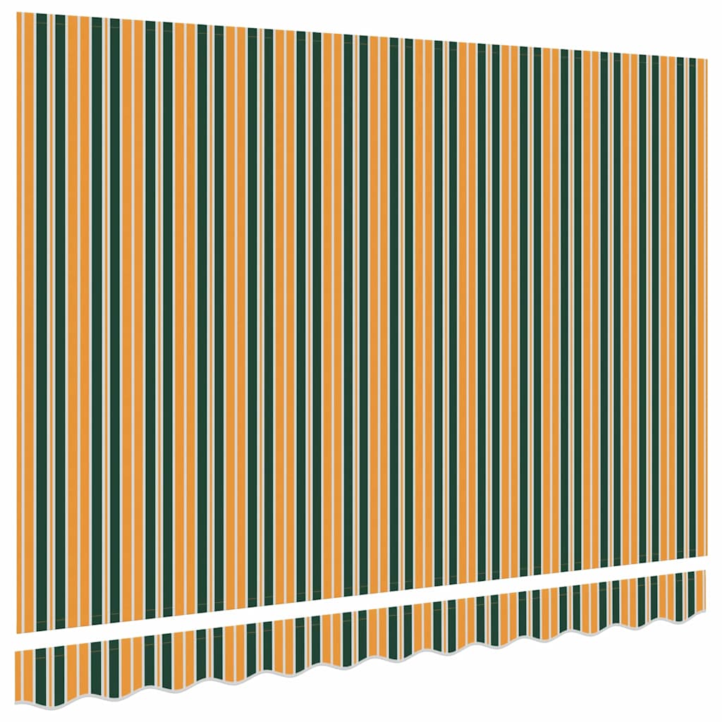 Markizės pakaitinis audinys Žalia ir geltona 3 x 2,5 m