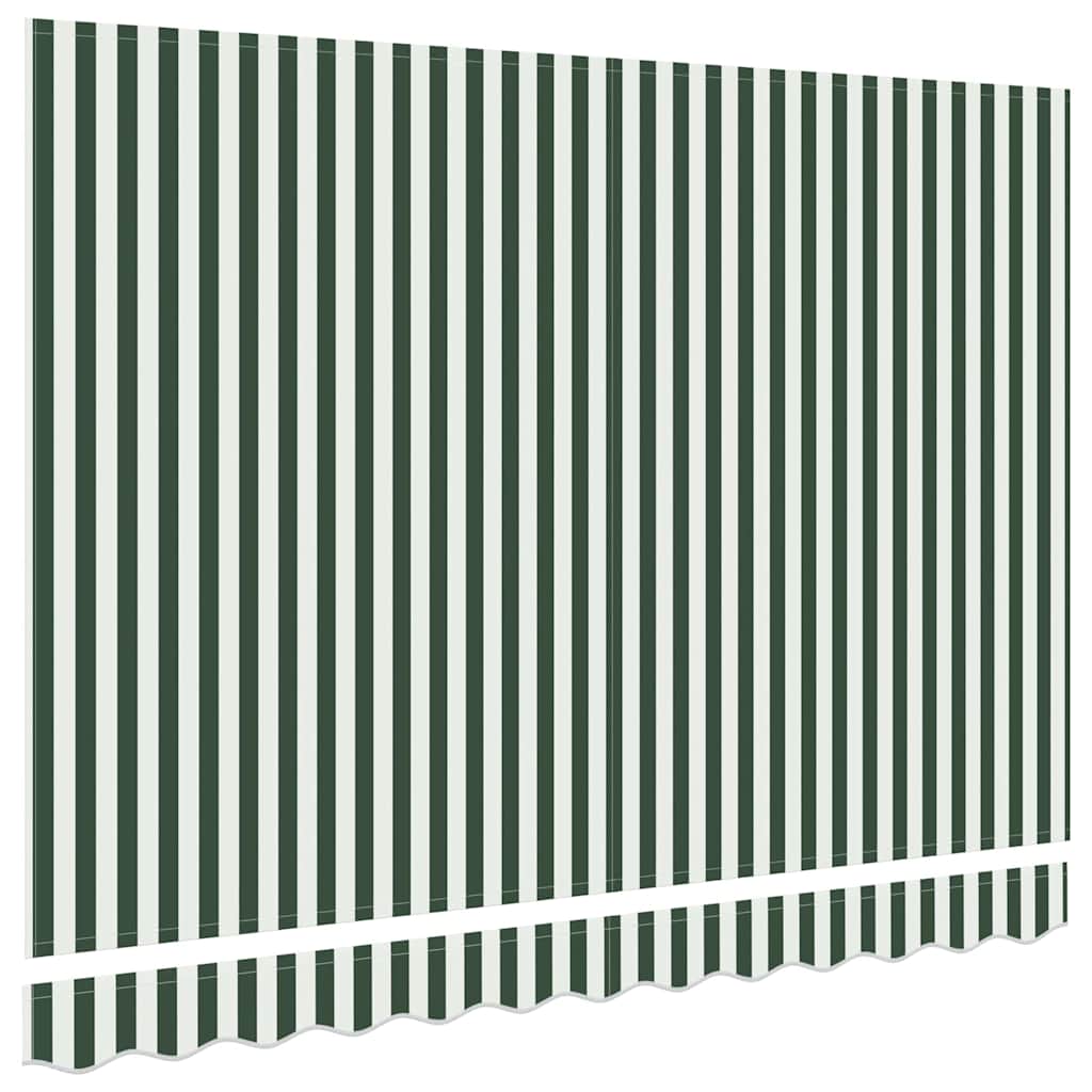 Markizės pakaitinis audinys Žalia ir balta 3,5 x 2 m