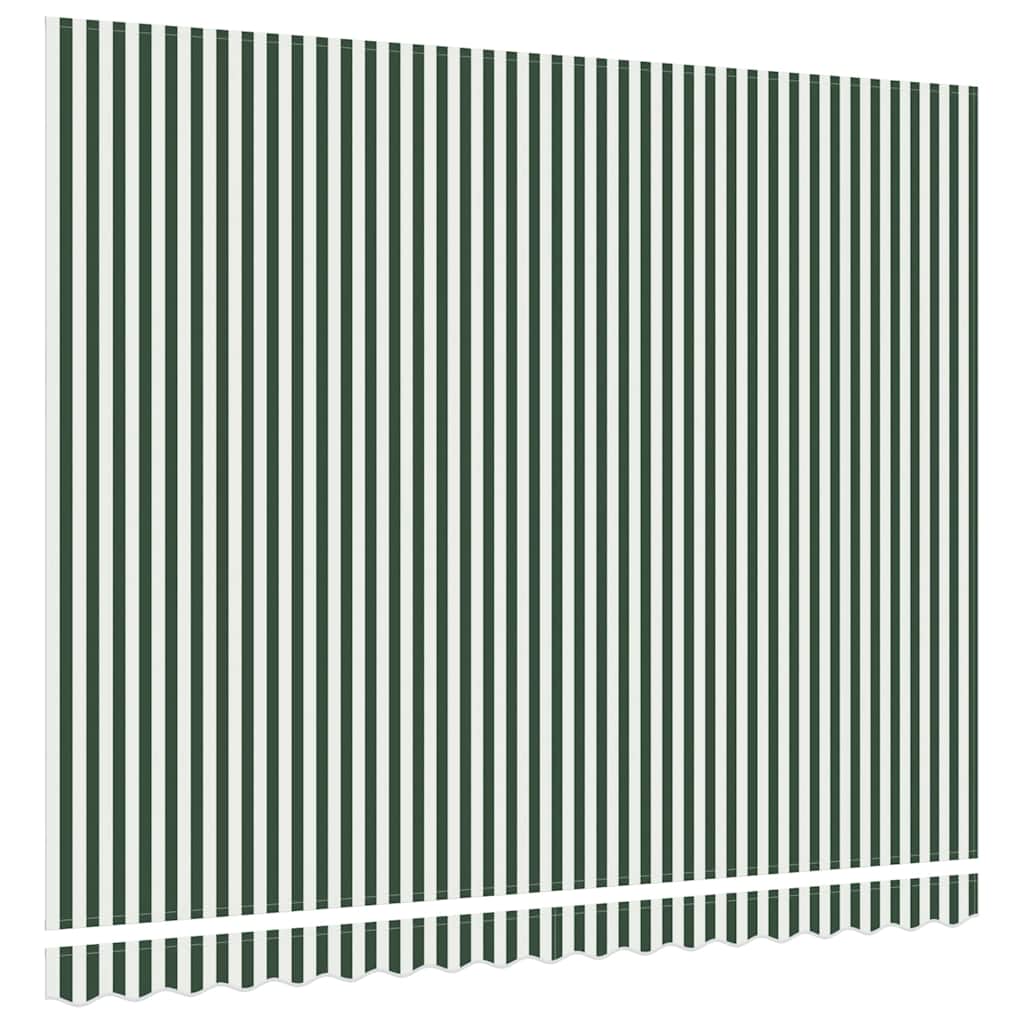 Markizės pakaitinis audinys Žalia ir balta 380 x 345 cm