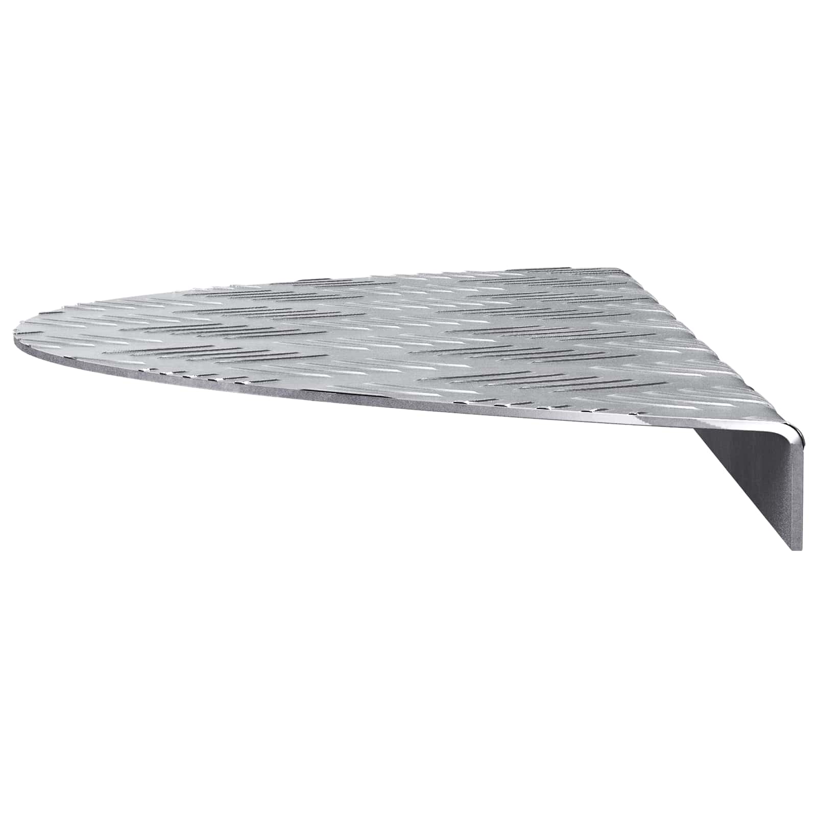Laiptų danga Pusmėnulio 10 pcs Sidabro 60 x 18 cm Aliuminis