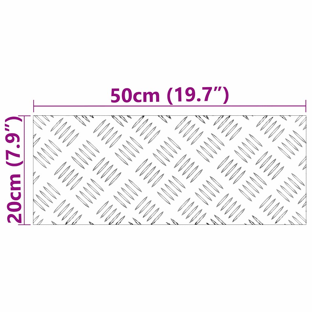 Šaha galdiņš 4 gab Sudraba 50 x 20 cm Alumīnijs