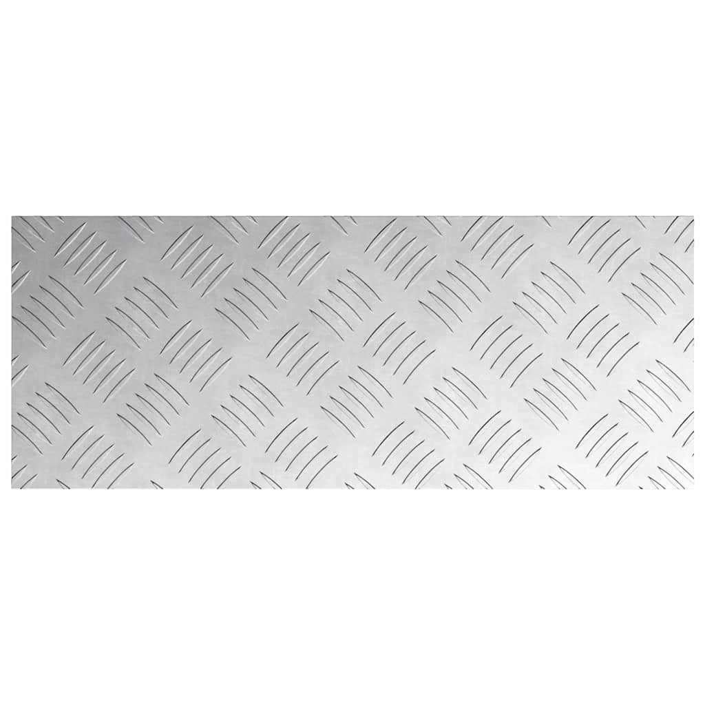 Šaha galdiņš 4 gab Sudraba 50 x 20 cm Alumīnijs