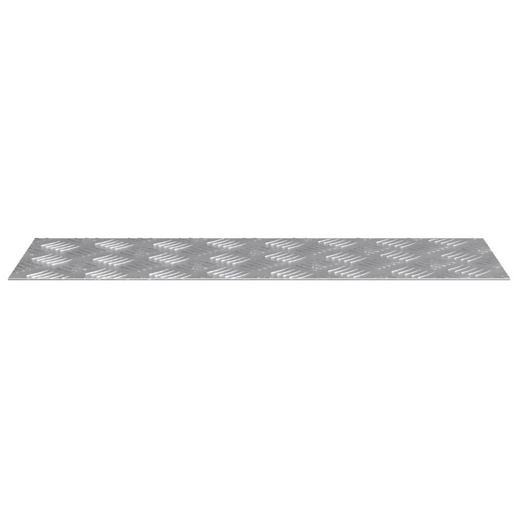 Šaha loksnes 4 gab. Sudraba 60 x 20 cm Alumīnijs