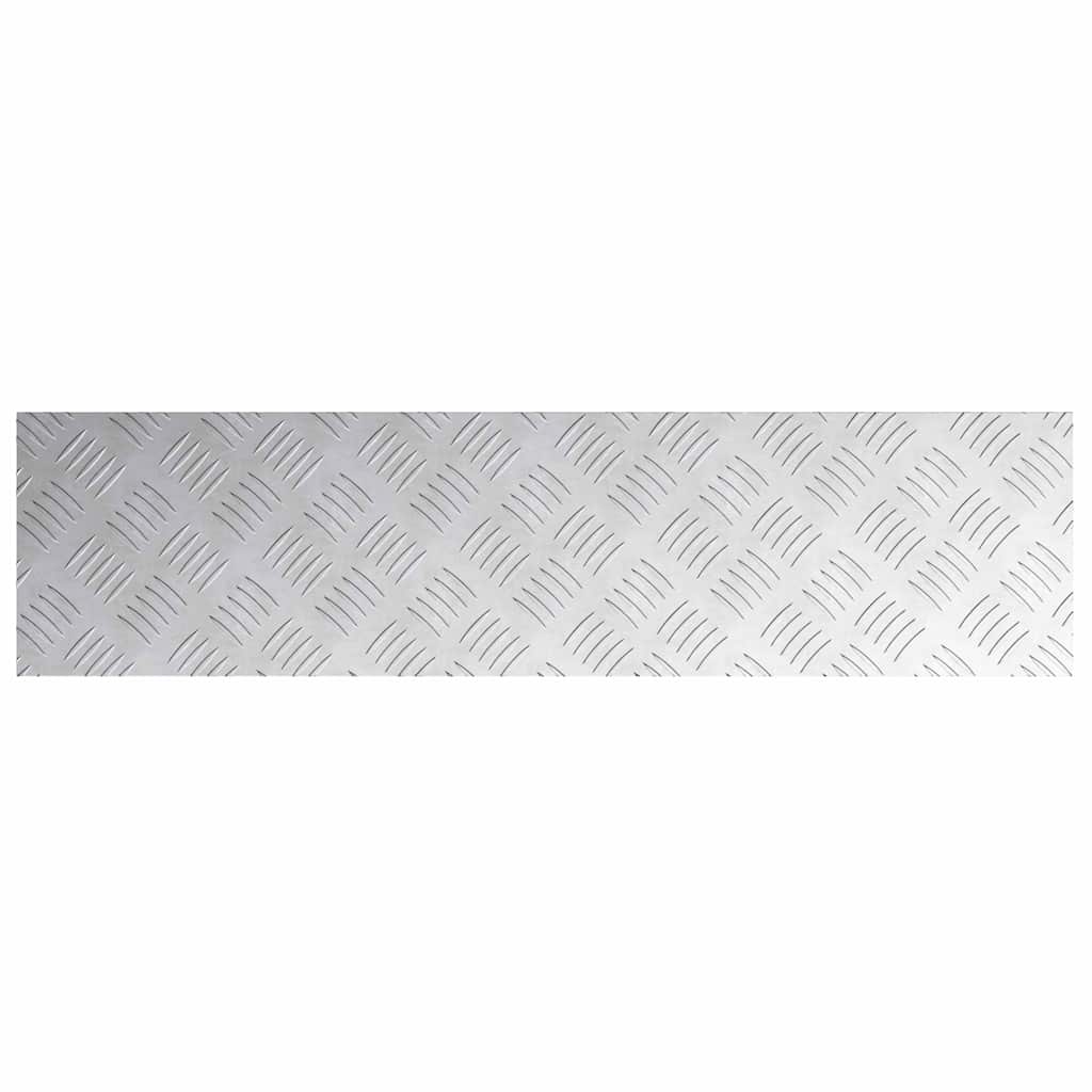 Šaha plāksnes 4 gab. Sudrabs 80 x 20 cm Alumīnijs