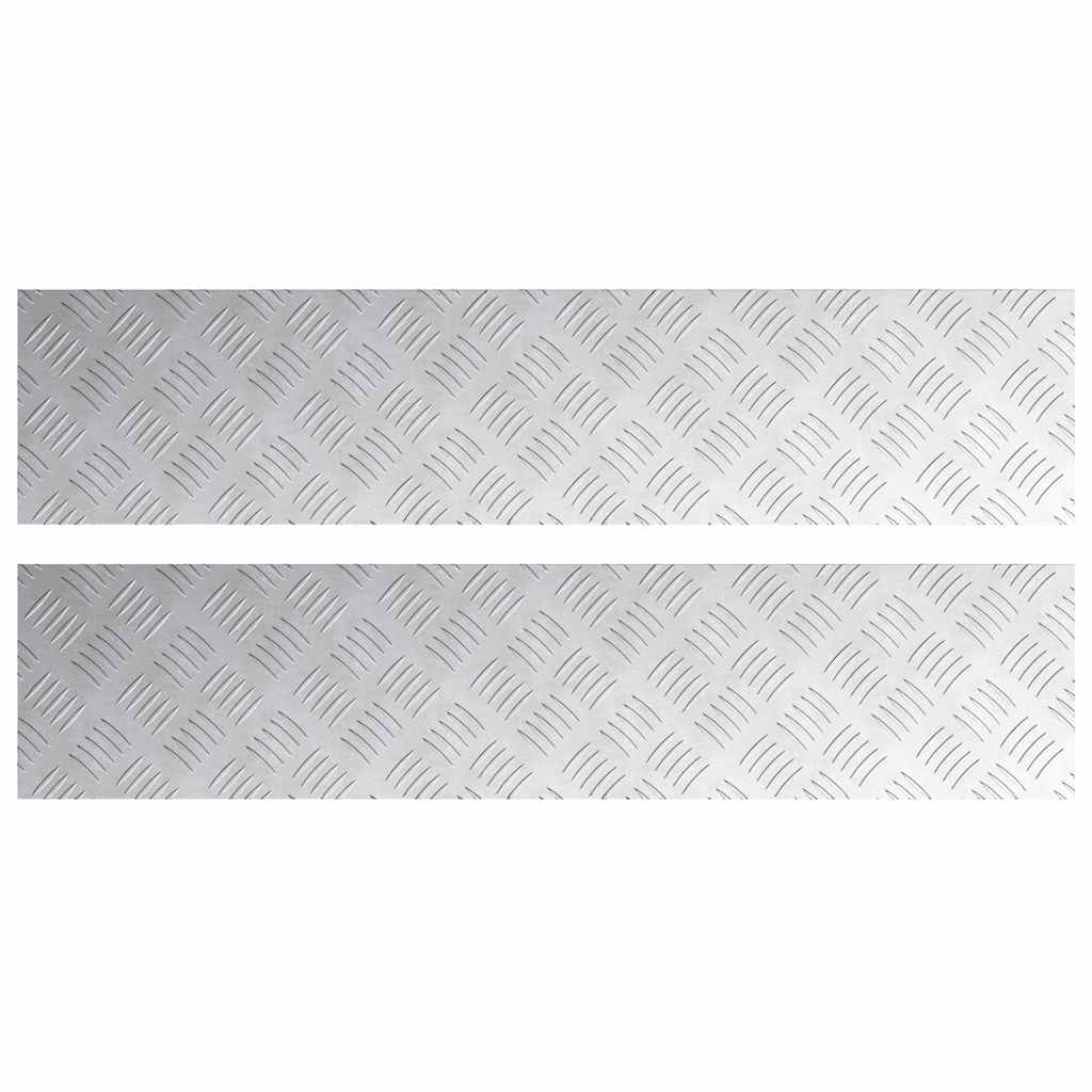 Šachmatiniai lakštai 2 pcs Sidabro 90 x 20 cm Aliuminis