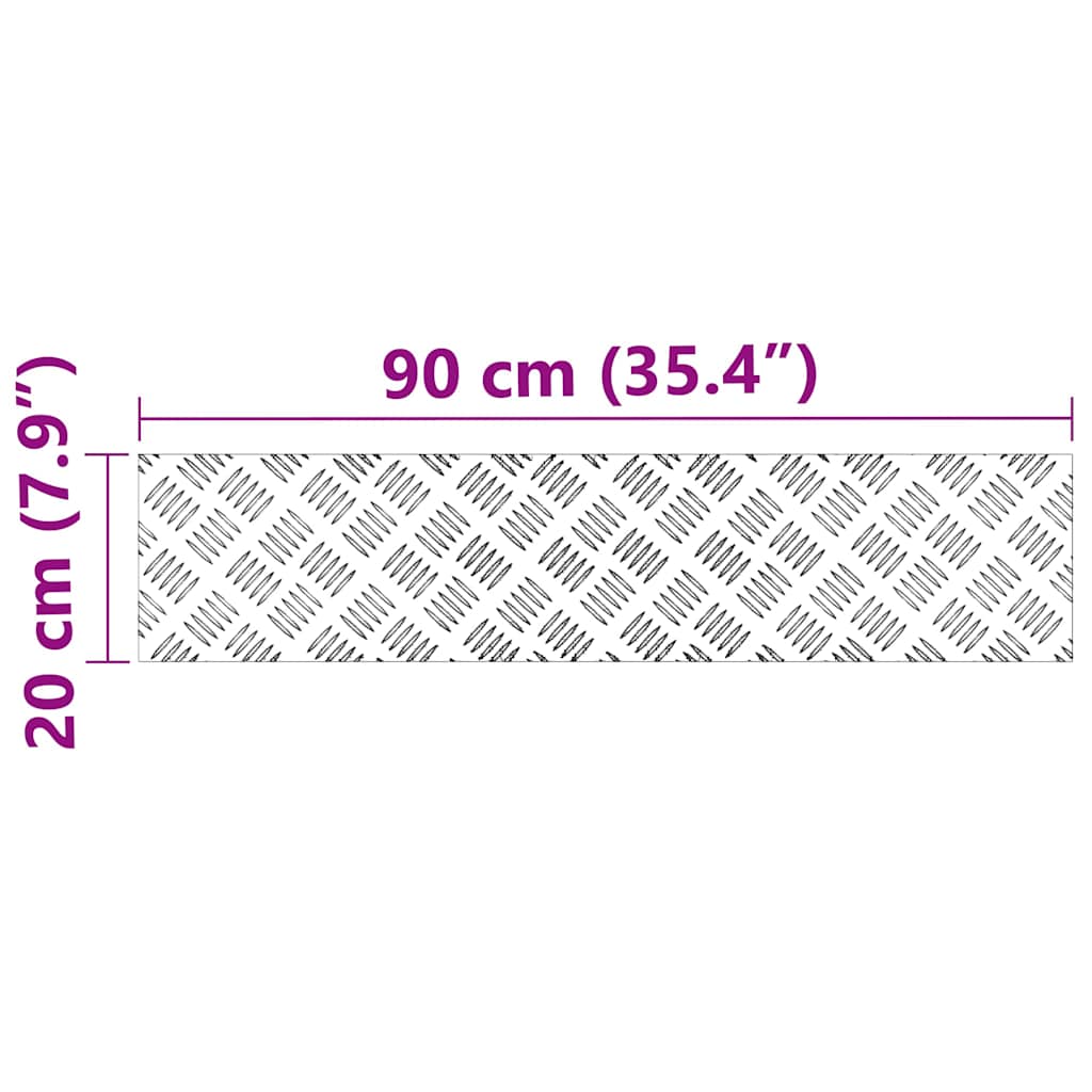 Šachmatiniai lakštai 2 pcs Sidabro 90 x 20 cm Aliuminis