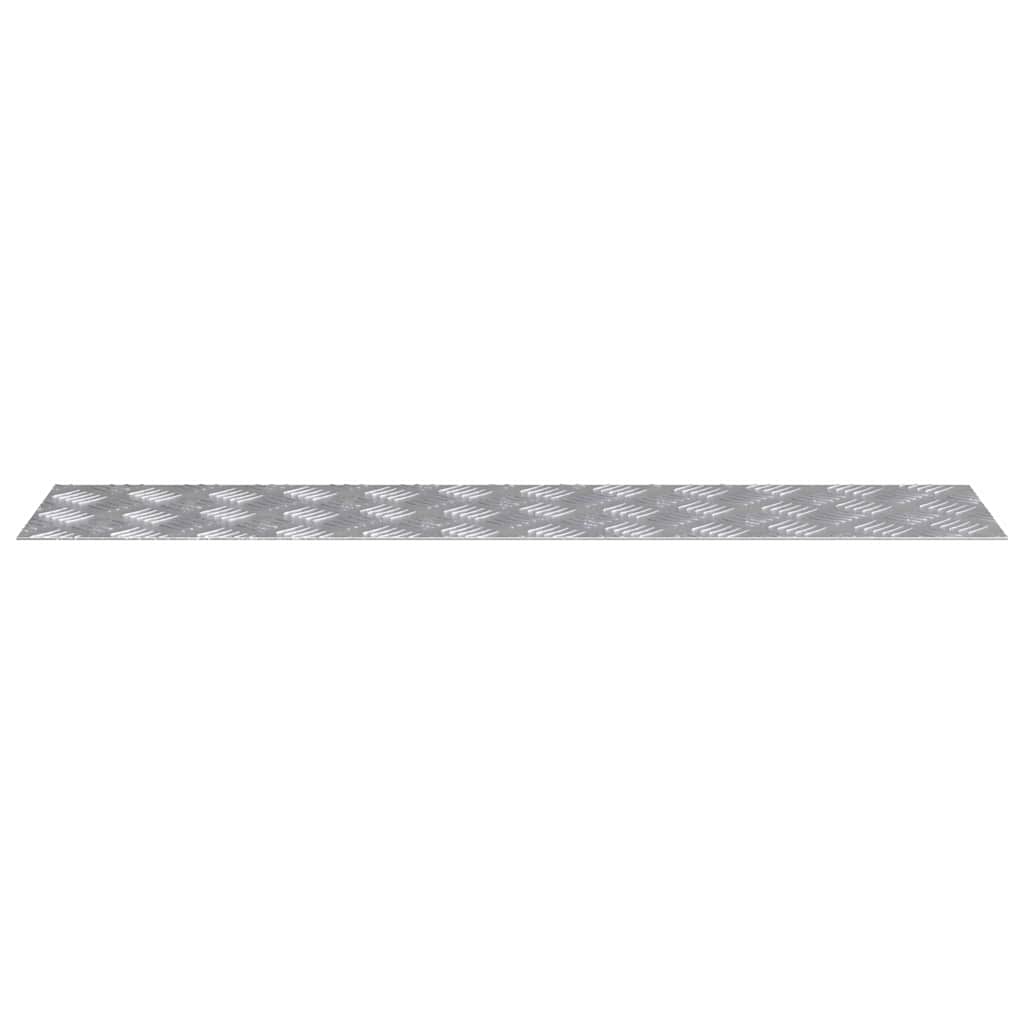 Šaha galdiņu plāksnes 4 gab Sudraba 90 x 20 cm Alumīnijs
