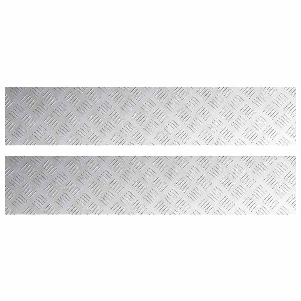 Šachmatiniai lakštai 2 pcs Sidabro 100 x 20 cm Aliuminis