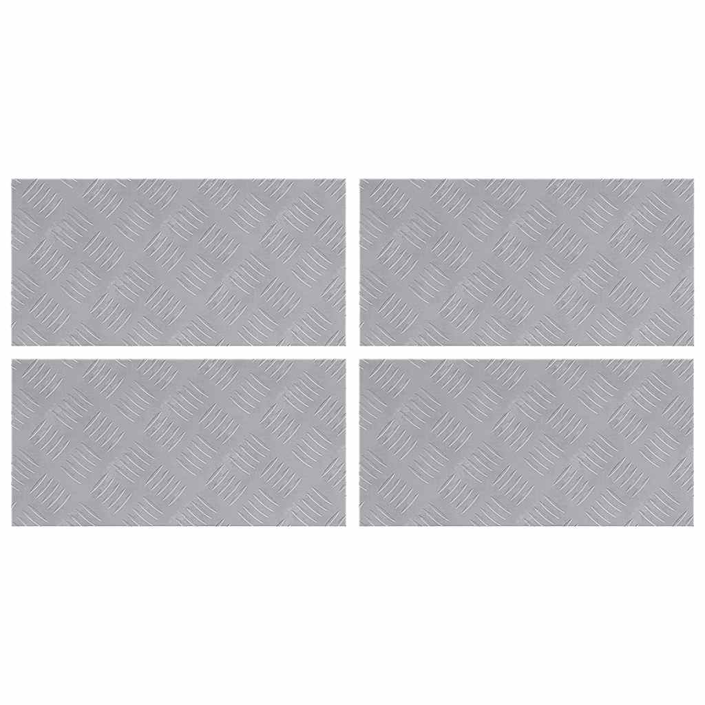 Šaha plāksnes 4 gab. Sudrabs 50 x 25 cm Alumīnijs