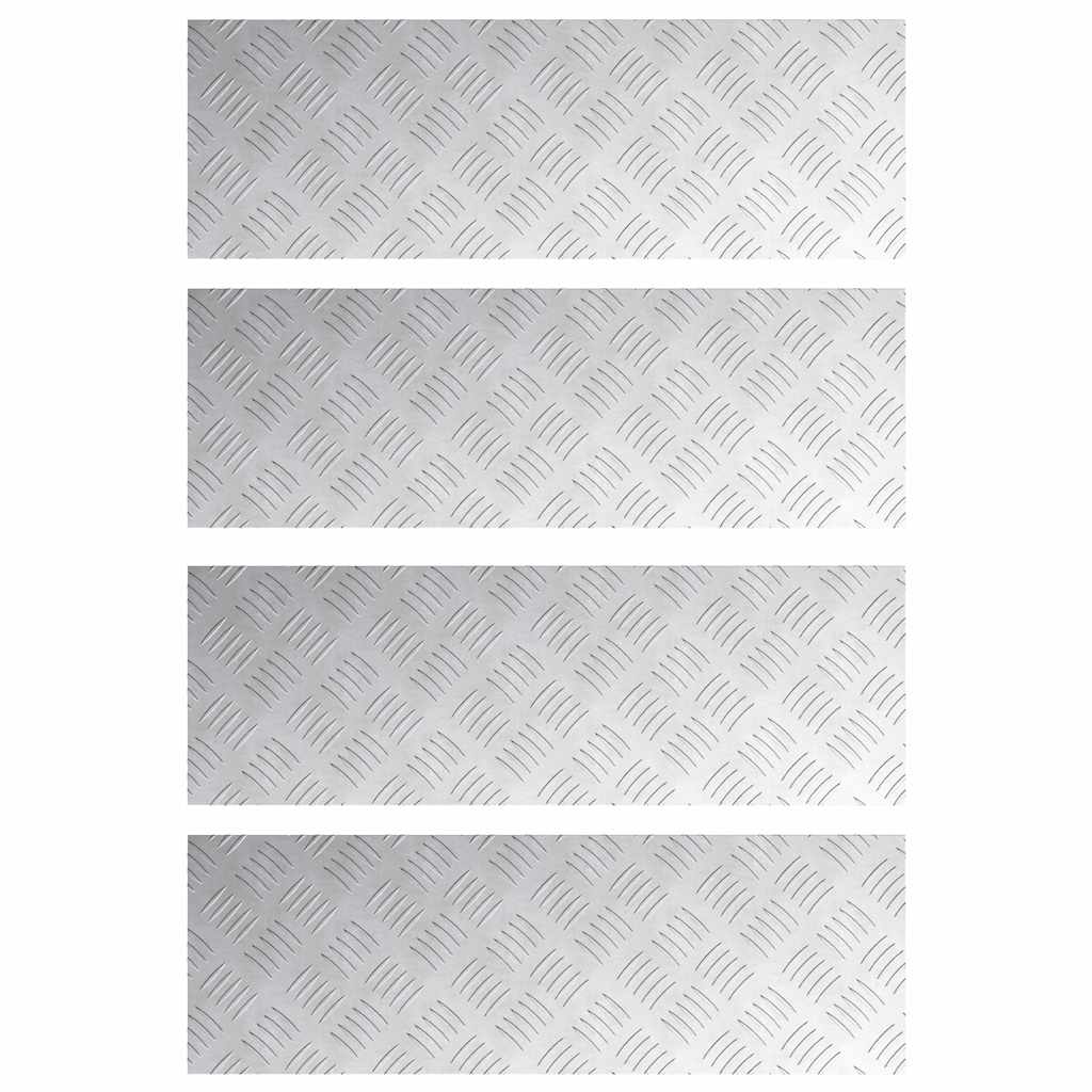 Šachmatiniai lakštai 4 pcs Sidabro 75 x 25 cm Aliuminis