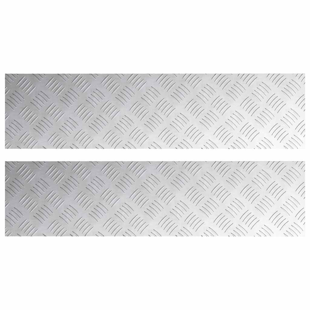 Šaha loksnes 2 gab. Sudraba 100 x 25 cm Alumīnijs