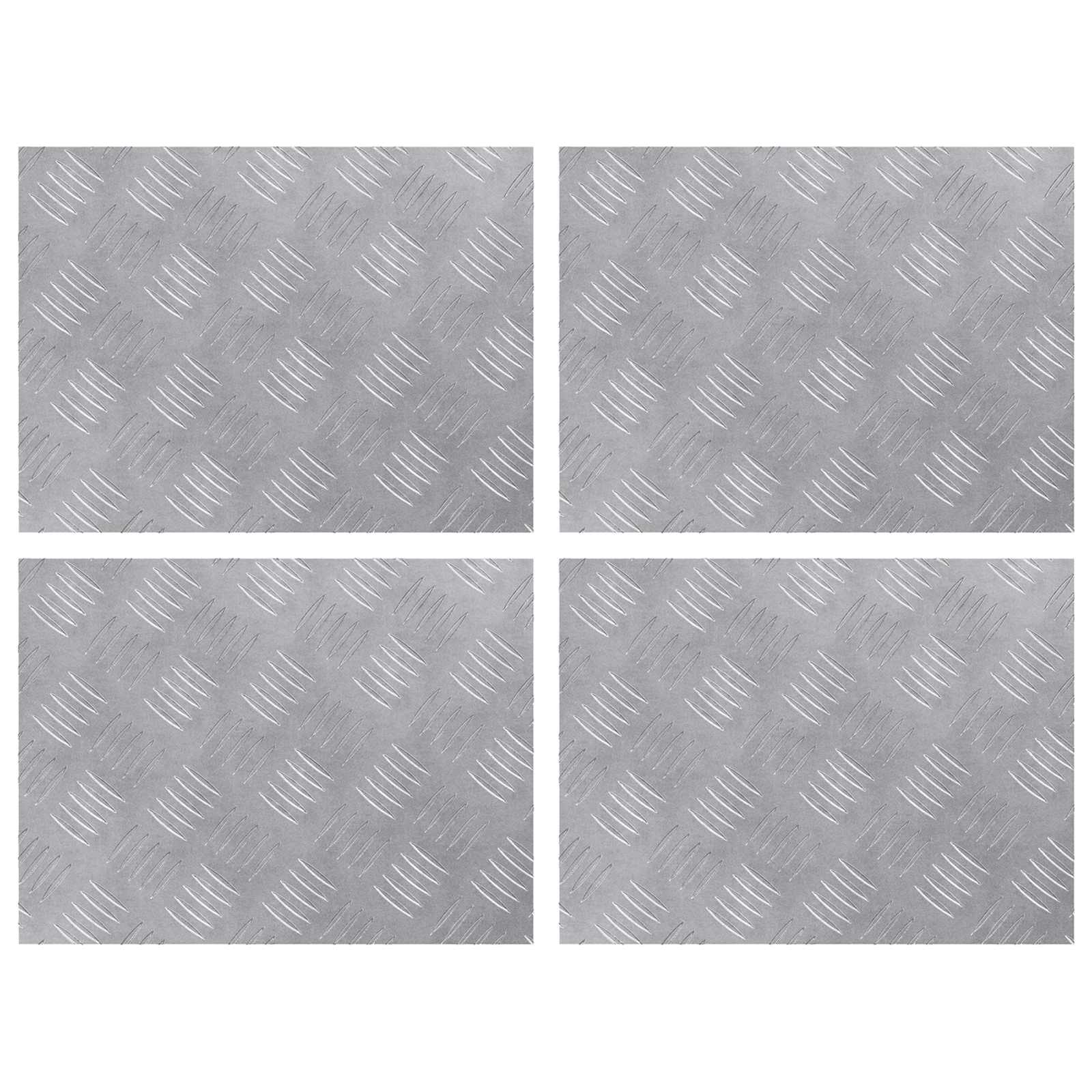 Šachmatiniai lakštai 4 pcs Sidabro 40 x 30 cm Aliuminis