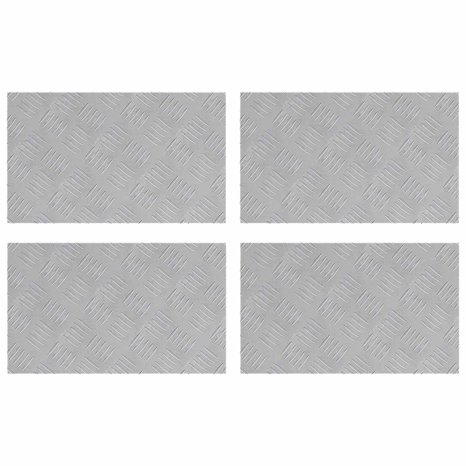 Šachmatiniai lakštai 4 pcs Sidabro 50 x 30 cm Aliuminis