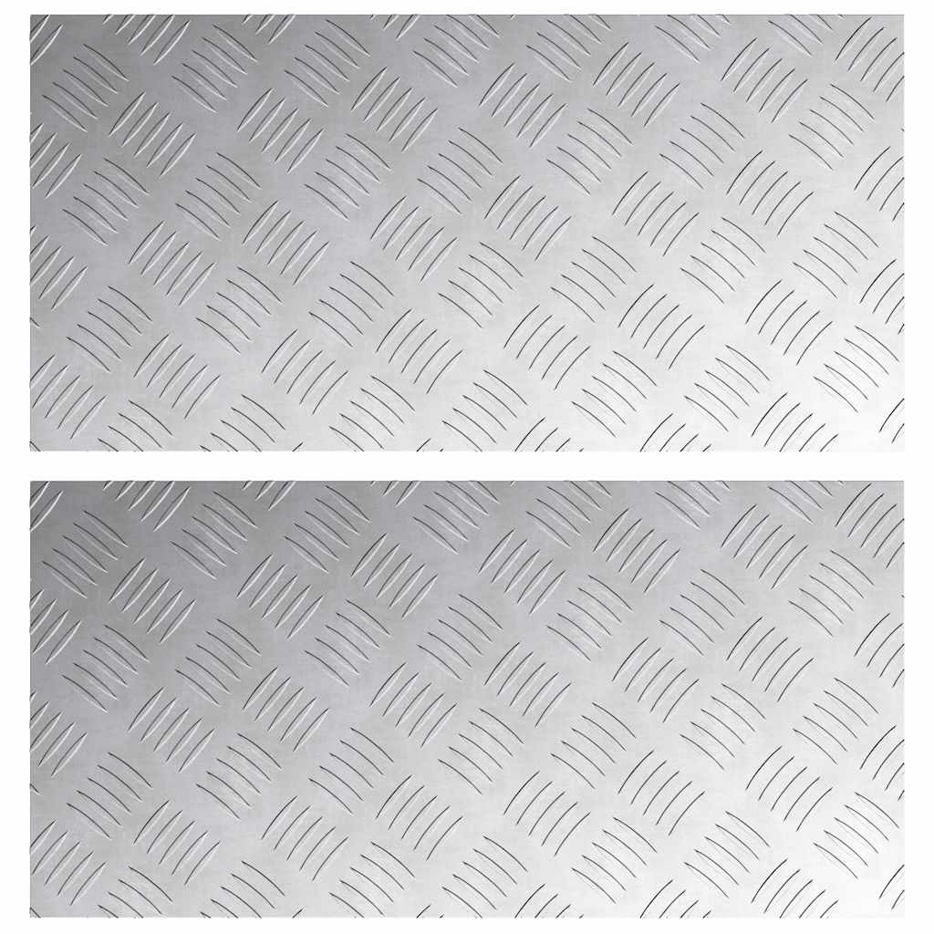 Šachmatiniai lakštai 2 pcs Sidabro 60 x 30 cm Aliuminis