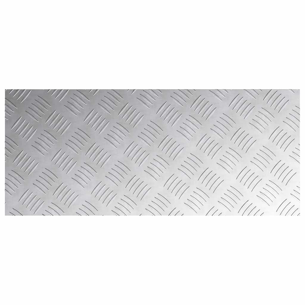 Chess Board Sheets 2 pcs Silver 70 x 30 cm Aluminium