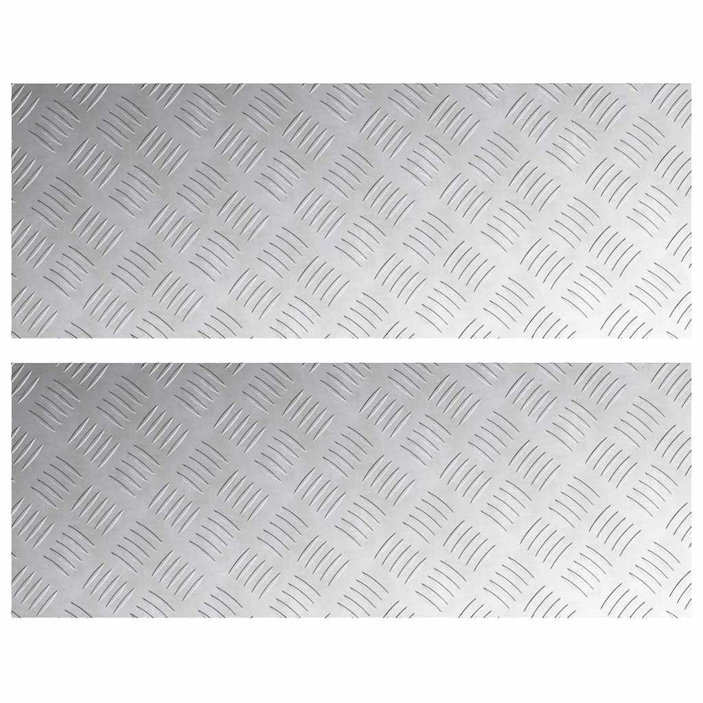 Šachmatiniai lakštai 2 pcs Sidabro 80 x 30 cm Aliuminis