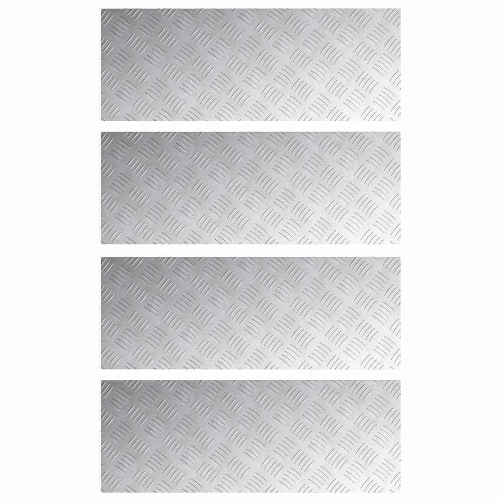 Šachmatiniai lakštai 4 pcs Sidabro 80 x 30 cm Aliuminis