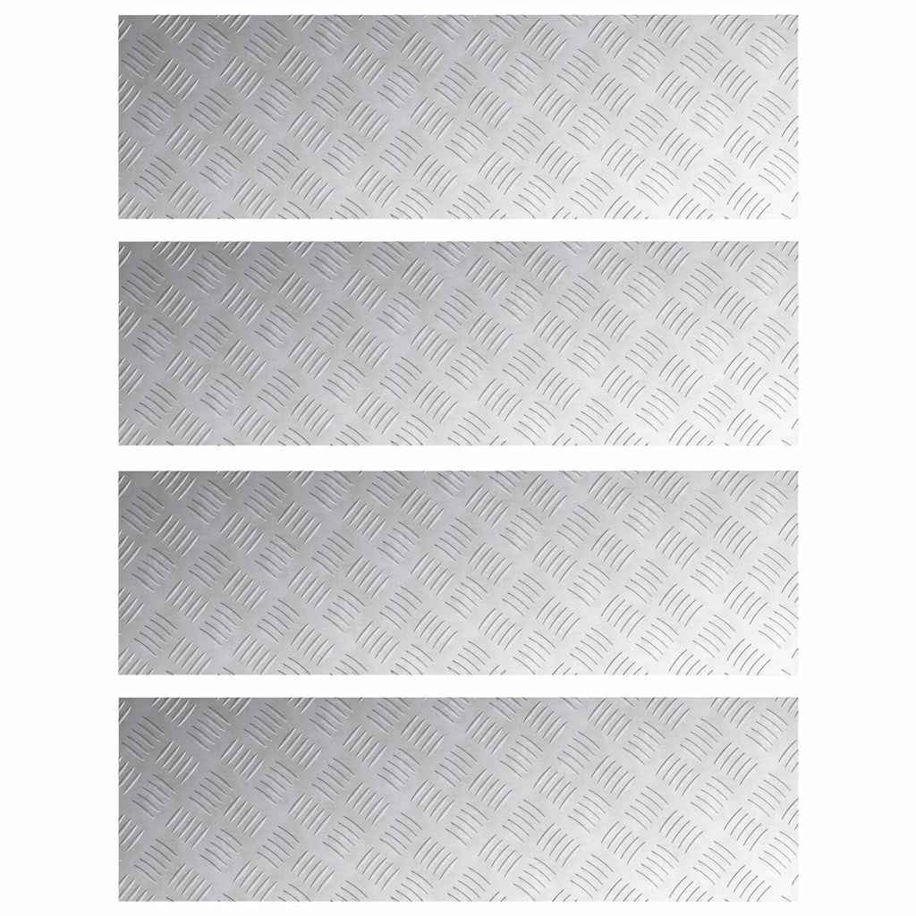 Šachmatiniai lakštai 4 pcs Sidabro 100 x 30 cm Aliuminis