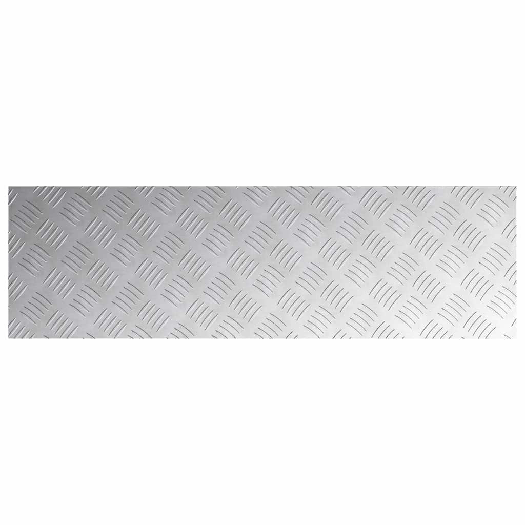 Šaha plāksnes 4 gab. Sudrabs 100 x 30 cm Alumīnijs