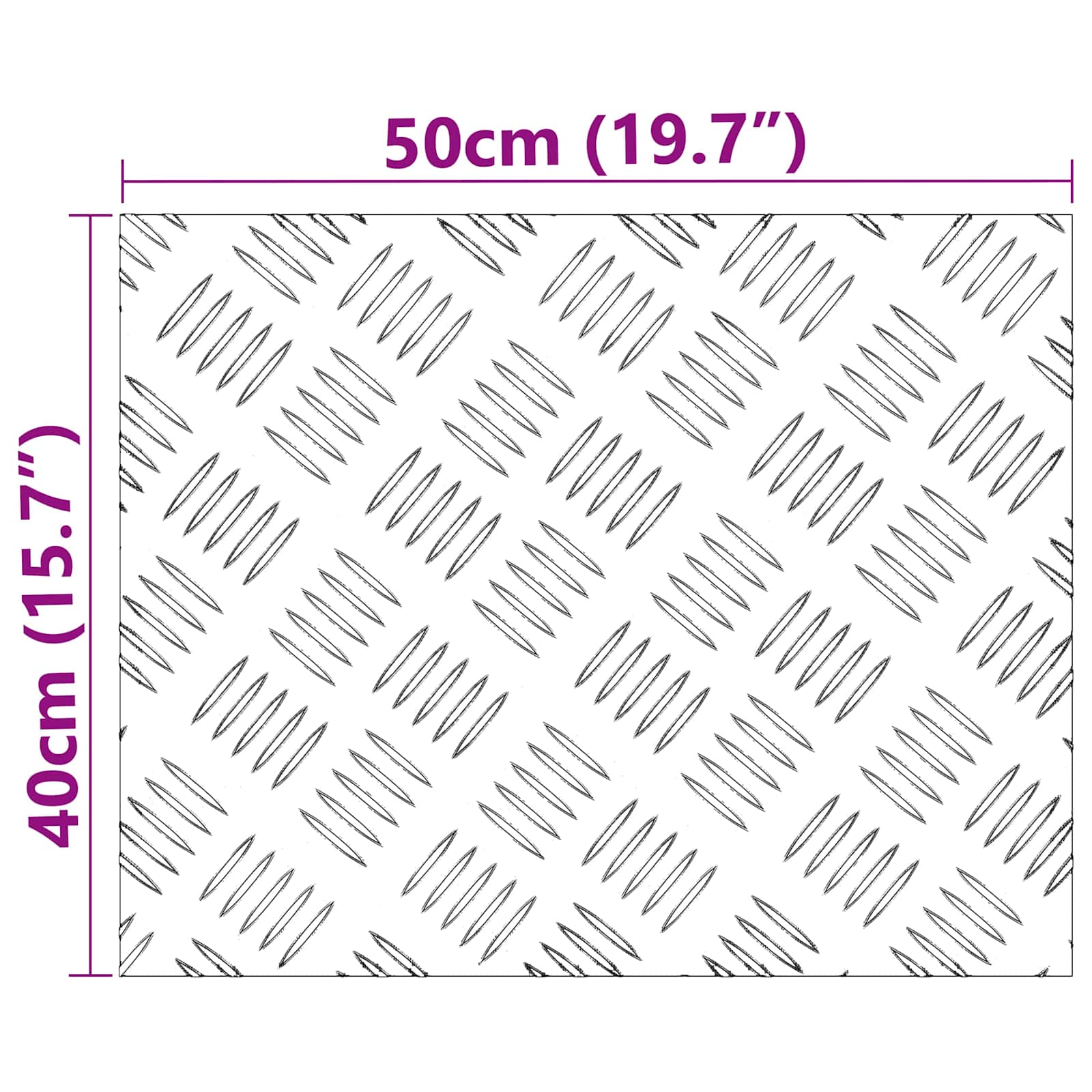 Chess Sheets 4 pcs Silver 50 x 40 cm Aluminum