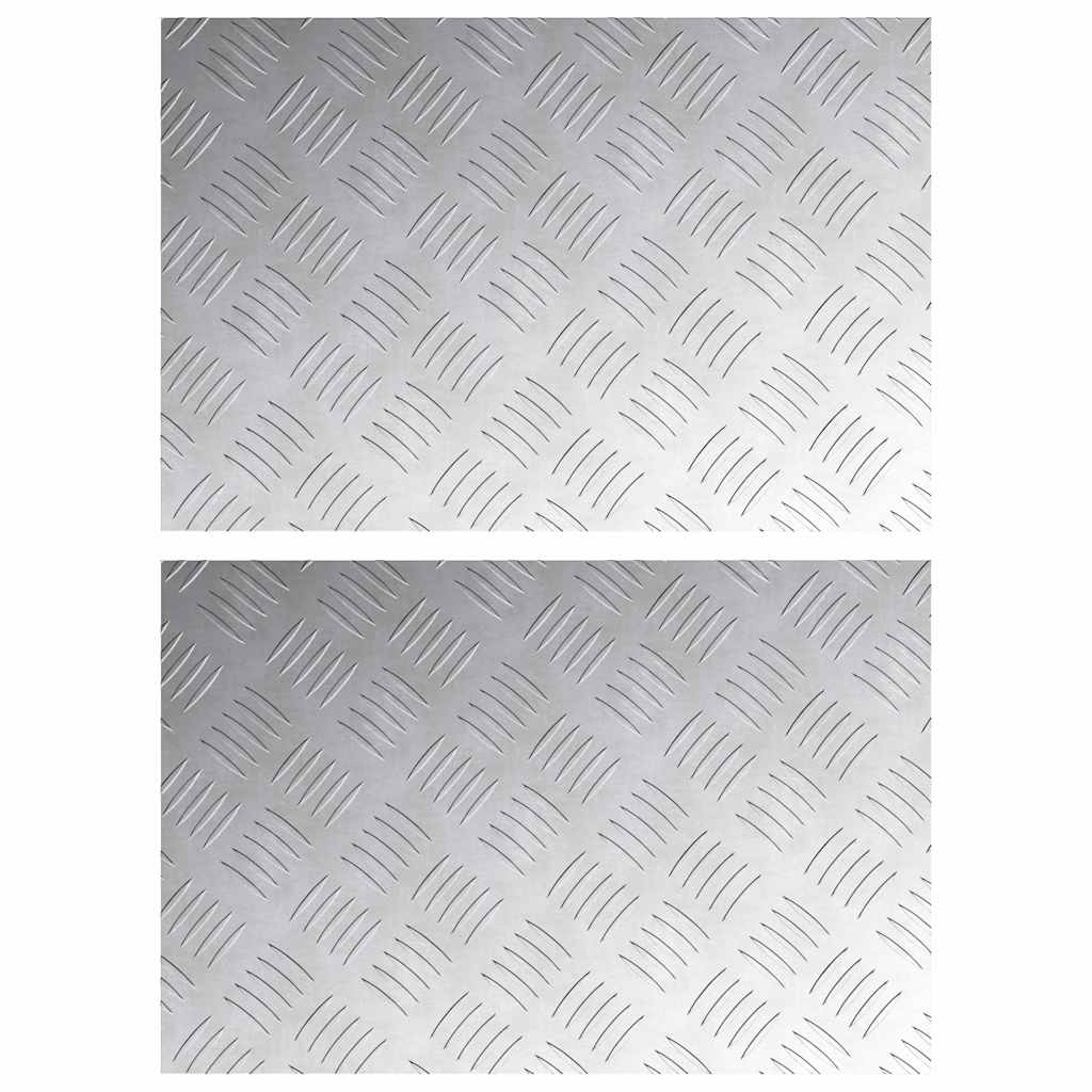 Šachmatiniai lakštai 2 pcs Sidabro 60 x 40 cm Aliuminis