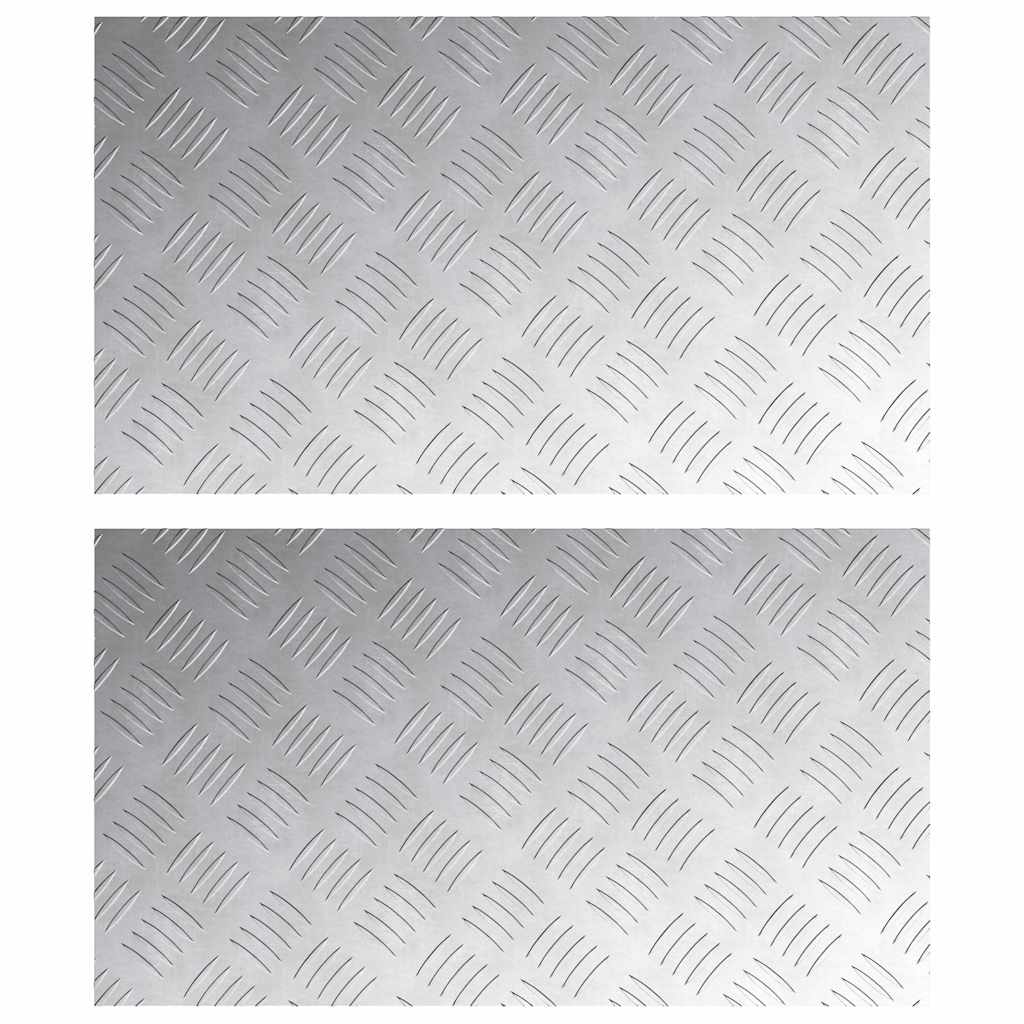 Šachmatiniai lakštai 2 pcs Sidabro 70 x 40 cm Aliuminis