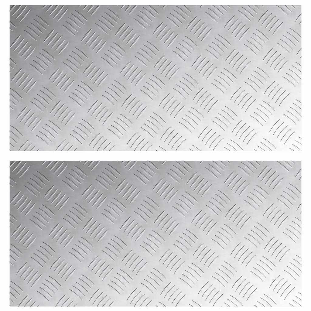 Šachmatiniai lakštai 2 pcs Sidabro 80 x 40 cm Aliuminis