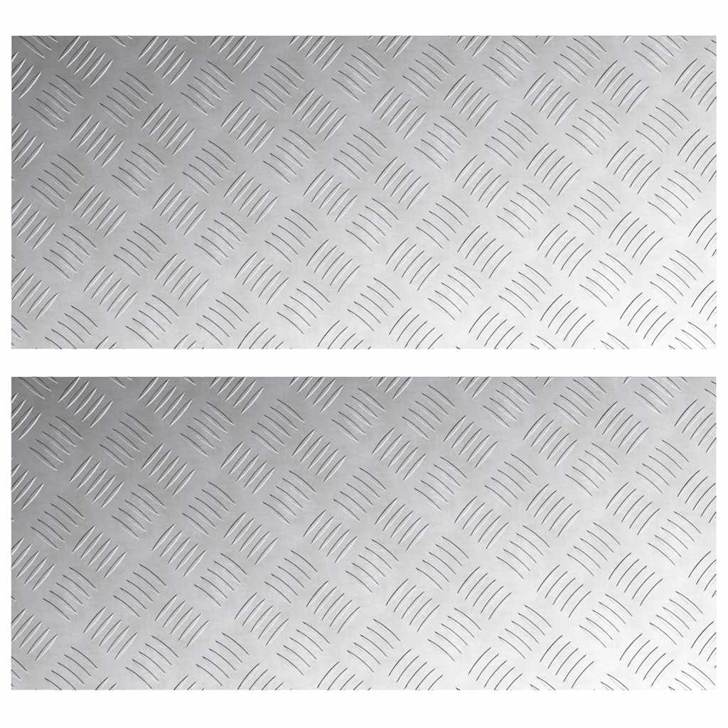 Šachmatiniai lakštai 2 pcs Sidabro 90 x 40 cm Aliuminis