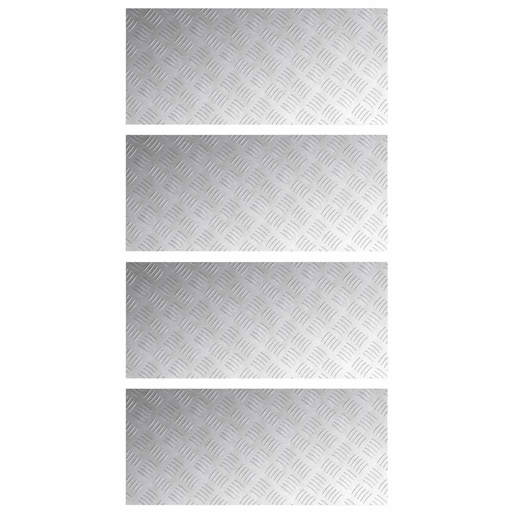 Šachmatiniai lakštai 4 pcs Sidabro 90 x 40 cm Aliuminis