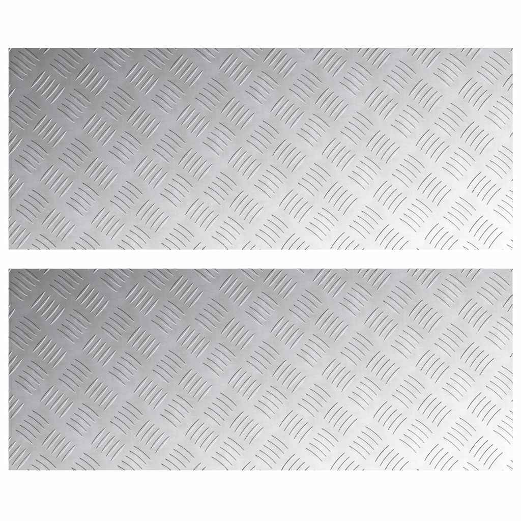 Šachmatiniai lakštai 2 pcs Sidabro 100 x 40 cm Aliuminis