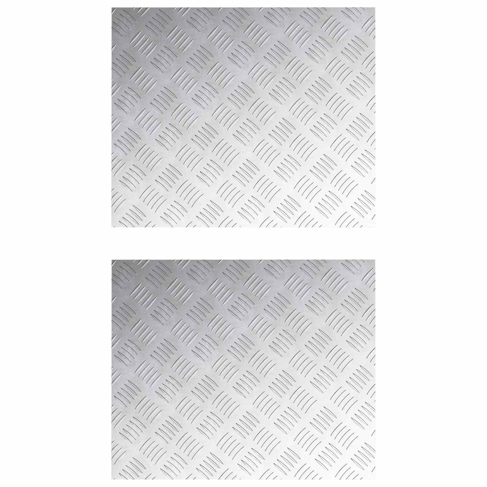 Šaha plāksnes 2 gab. Sudrabs 60 x 50 cm Alumīnijs