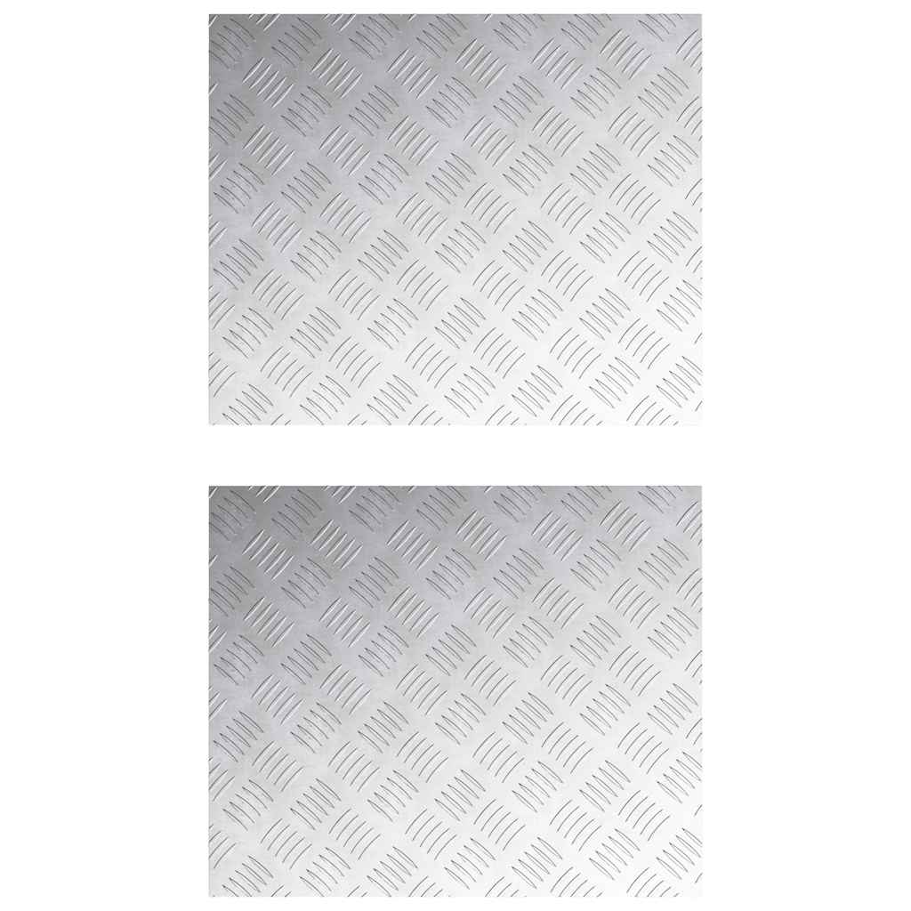 Šachmatiniai lakštai 2 pcs Sidabro 60 x 50 cm Aliuminis