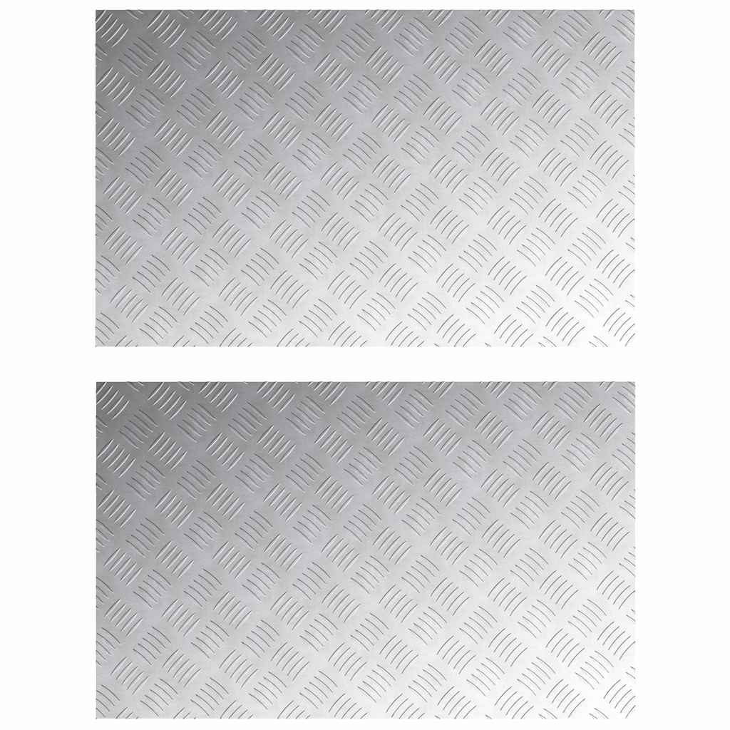 Šachmatiniai lakštai 2 pcs Sidabro 80 x 50 cm Aliuminis